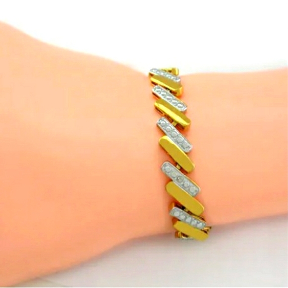 Custom Jewelry Genuine Diamond Bracelet 4k Yellow Gold Poshmark